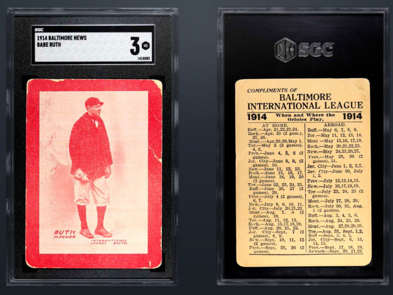 Historic Babe Ruth Card to Fetch Record Price at Auction