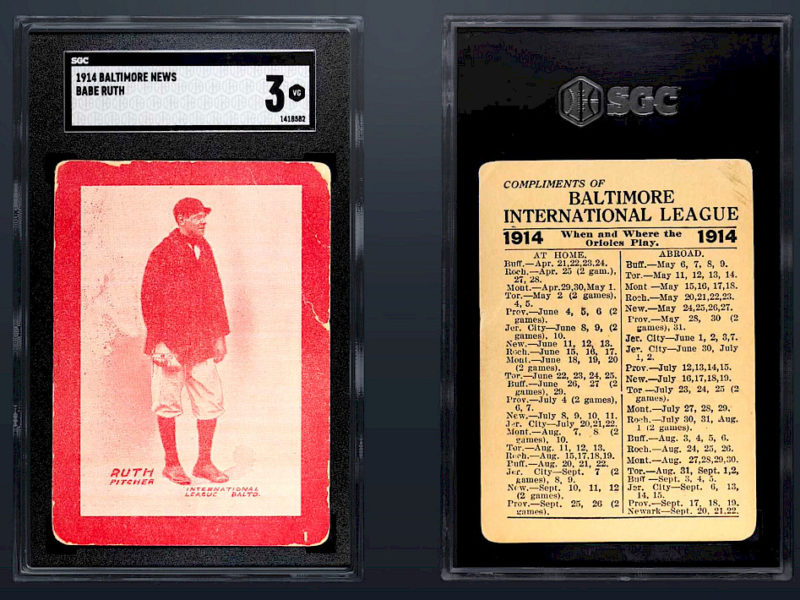 Record-Breaking Sale: 1914 Baltimore News Babe Ruth Card Fetches $7.2 Million at Historic Auction