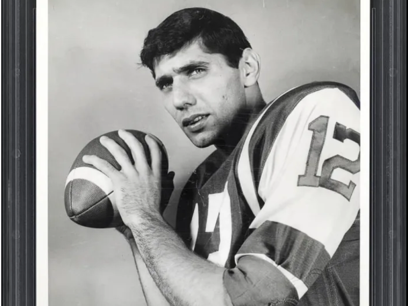 Joe Namath’s 1965 Rookie Card Photo Sets New Record at Auction