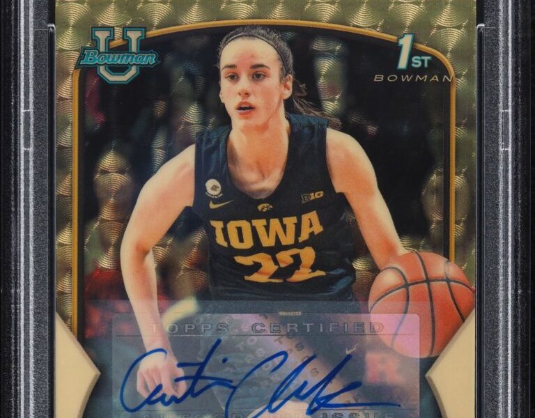 Caitlin Clark’s Record-Setting Basketball Card Takes Auction World by Storm