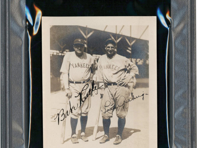 Iconic Signed Photo of Ruth and Gehrig by Arthur Hull Hits the Auction Block