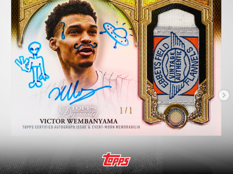 Topps Revolutionizes Dynasty Baseball with Victor Wembanyama Autographs