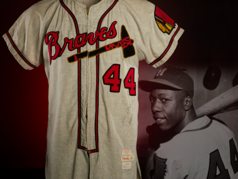 Hank Aaron’s Photomatched Rookie Jersey at Heritage Auctions