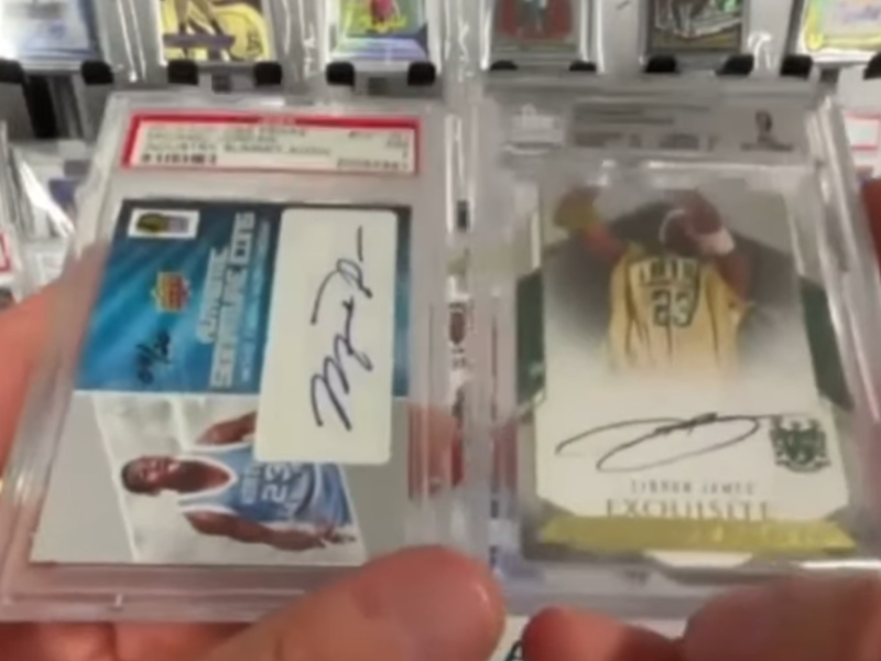 Epic Double Pull: Michael Jordan and LeBron James Autograph Cards