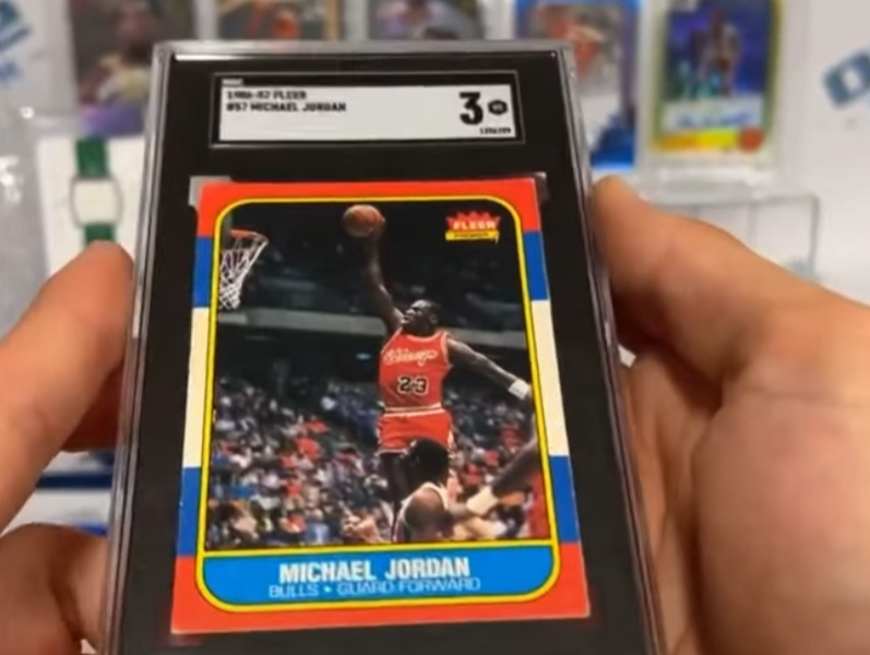 Rare 1986 Fleer Michael Jordan Rookie Card Emerges from Galaxy Rip Pack Gold!