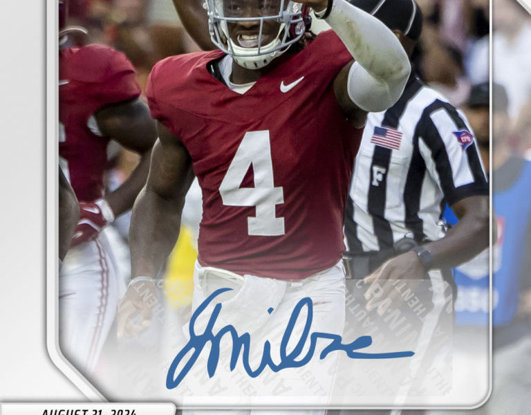 Jalen Milroe: Panini America Autograph Deal