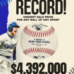 Shohei Ohtani’s 50th Home Run Ball Smashes Auction Records