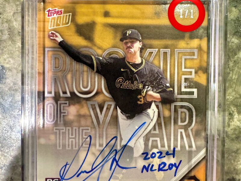 Paul Skenes’ “2024 NL ROY” Rookie Autograph Card Unveiled