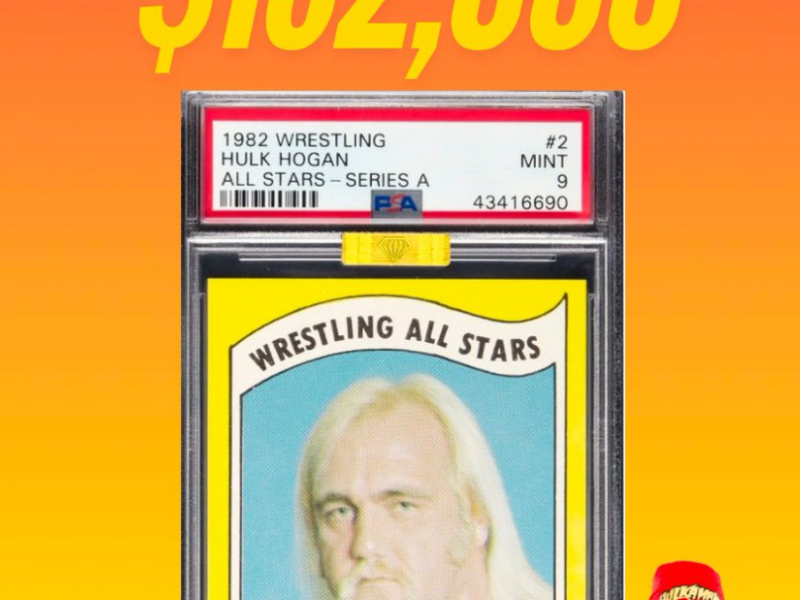 Hulk Hogan’s 1982 Card Breaks Records