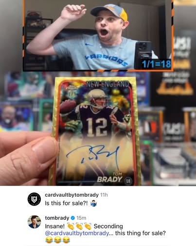 Tom Brady Seeks Coveted Topps Chrome Superfractor for His Collection