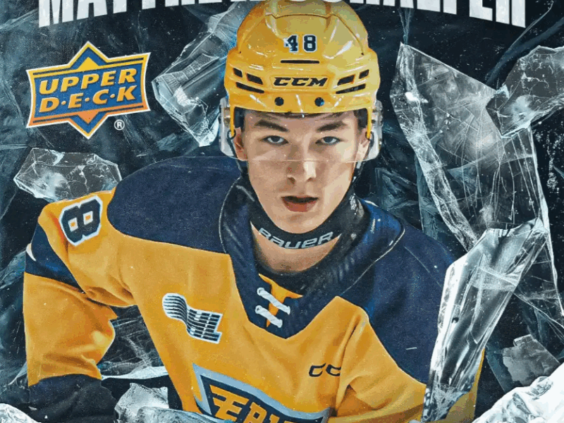NHL Sensation Matthew Schaefer Inks Exclusive Deal With Upper Deck
