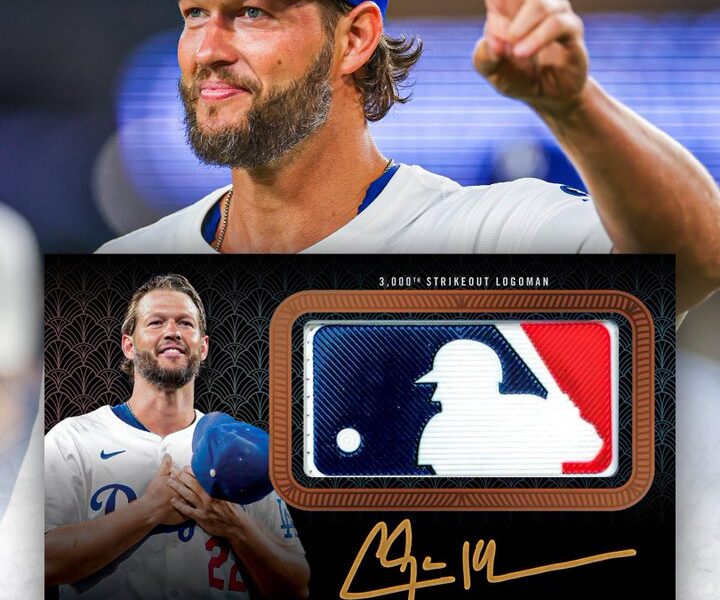 Clayton Kershaw’s Historic 3,000th Strikeout Captured in Exclusive Card