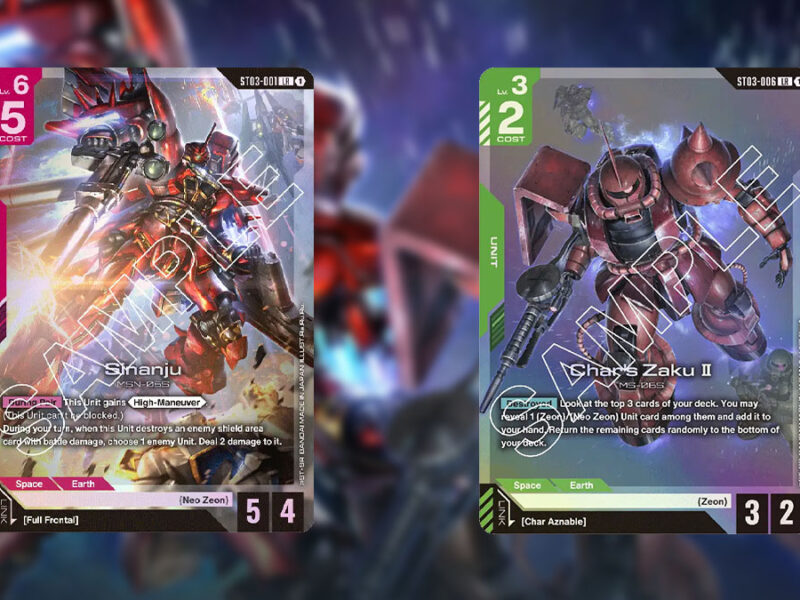 Conquer the Skies With The Gundam Card Game Zeon’s Rush