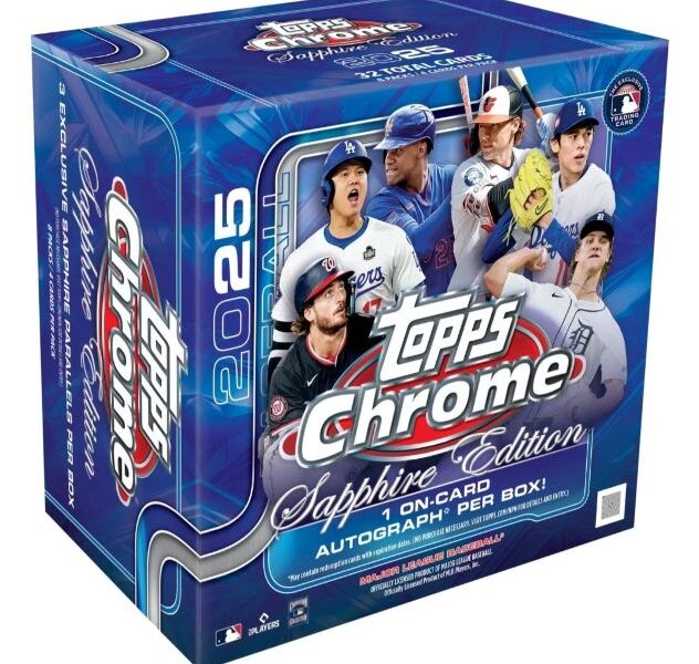 Sapphire Gleams Brightly in 2025 Topps Chrome Baseball Release