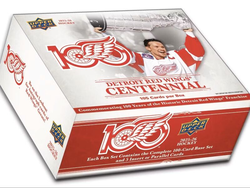 2025-26 Upper Deck Red Wings Box: A Century of Hockey